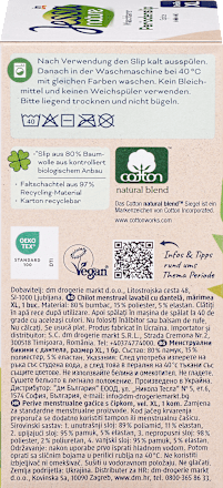 nature menstrualne perive gaćice s čipkom, veličina XL – crna  Jessa