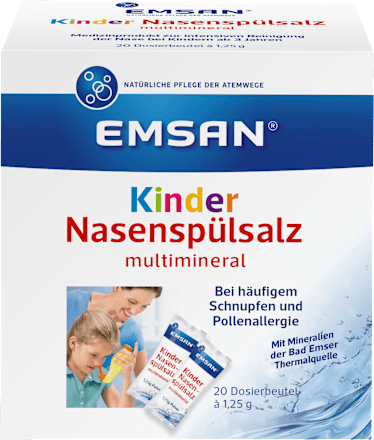Kinder Nasenspülsalz multimineral Dosierbeutel Emsan