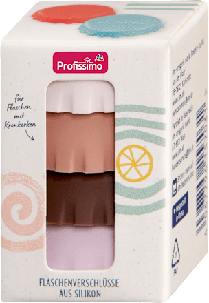 Flaschenverschlüsse aus Silikon neutral Sommerliebe  Profissimo