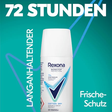 Antitranspirant Deospray Nonstop Protection Cotton Dry, Reisegröße Rexona