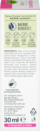 Serum BARRIER+ z 0,3 % ceramidnega kompleksa in bio izvlečkom melise alverde NATURKOSMETIK