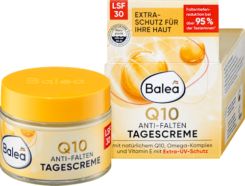Q10 dnevna krema protiv bora, SPF 30 Balea