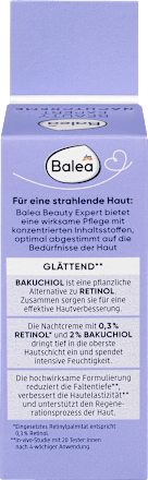 Nočna krema BEAUTY EXPERT z retinolom in bakuchiolom Balea
