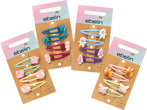 Haarclips mit verschiedenen Motiven ebelin
