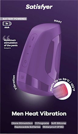 Satisfyer Men Heat Vibration Battery Series - Masturbator wärmend Satisfyer