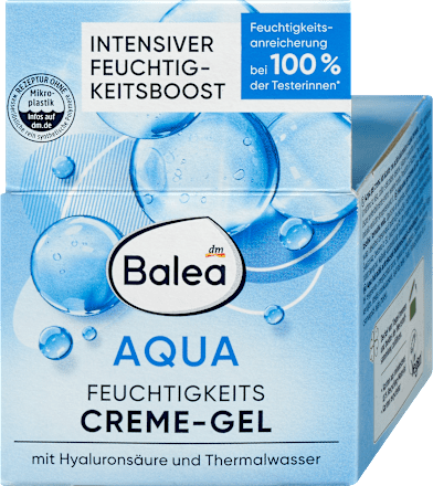 Hydratačný pleťový gélový krém Aqua Balea