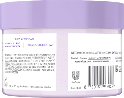 Körperpeeling body+mind Lavendel & Hafermilch Dove