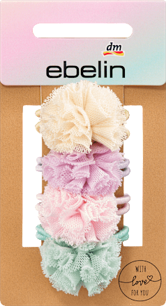 Haargummis Pompom ebelin