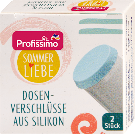 Dosenverschlüsse Silikon bunt Sommerliebe  Profissimo