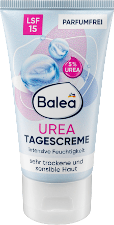 Krem na dzień, 5% mocznika, SPF 15 Balea