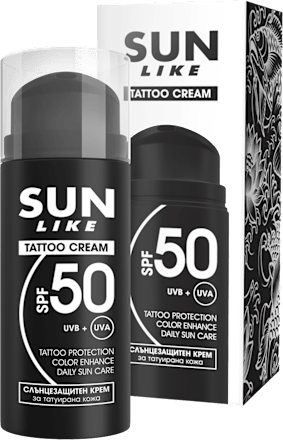 Слънцезащитен крем за татуировки SPF50 SUN LIKE