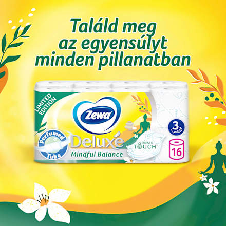 Deluxe Toalettpapír 16 tekercs 3 rétegű Limited edition ZEWA