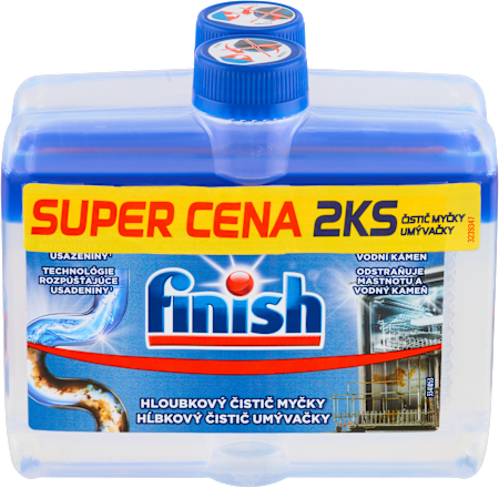 Čistič umývačky riadu, 2 x 250 ml Finish