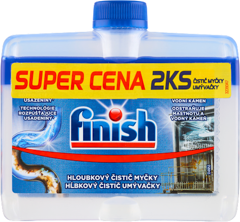 Čistič umývačky riadu, 2 x 250 ml Finish