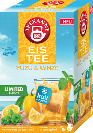ledový čaj s příchutí yuzu a minze 18x2,5 g Teekanne