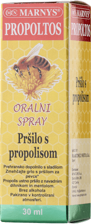 Pršilo za grlo Propoltos brez alkohola MARNYS