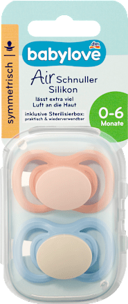Suzetă din silicon Air, 0–6 luni, diverse variante babylove