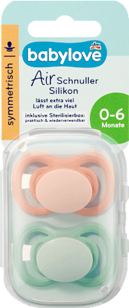Suzetă din silicon Air, 0–6 luni, diverse variante babylove