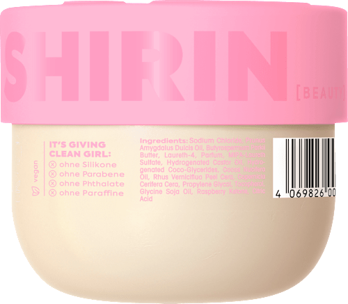 Körperpeeling Glazed Strawberry Butter Cream SHIRIN BEAUTY