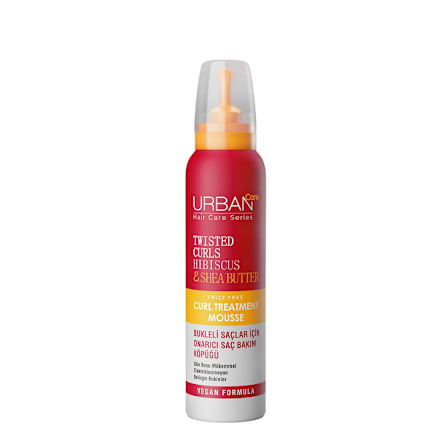 Spumă stilizare păr creț cu hibiscus și unt de shea URBAN Care
