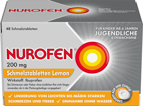 Nurofen, Ibuprofen 200 mg, Schmelztabletten Lemon NUROFEN