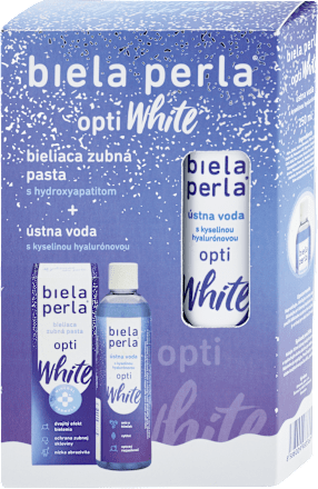 Súprava Opti White - bieliaca zubná pasta + ústna voda Biela perla
