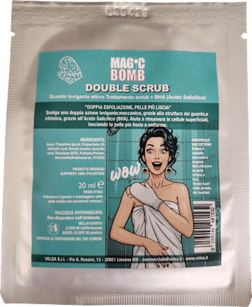Trattamento scrub in guanto monouso MAGIC BOMB