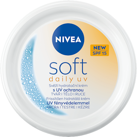 Osviežujúci denný hydratačný krém soft daily UV SPF 15 NIVEA
