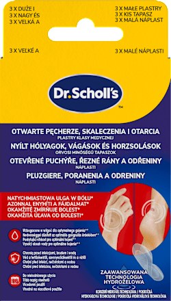 Hidrogél tapaszok, kis és nagy méret Dr. Scholl's
