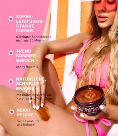 Selbstbräuner Bräunungsbeschleuniger-Creme Marmelada Express AFRODITA
