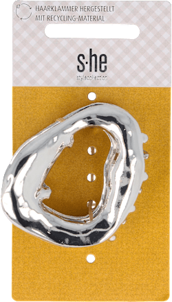 Haarklammer Organisch Silber s-he stylecollection