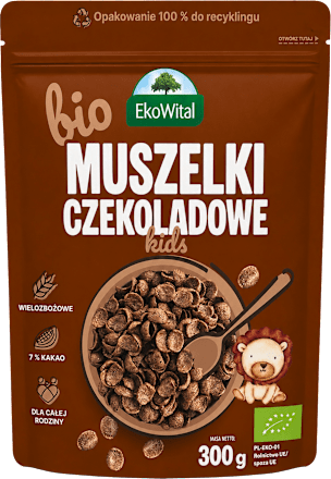 Muszelki czekoladowe BIO EkoWital
