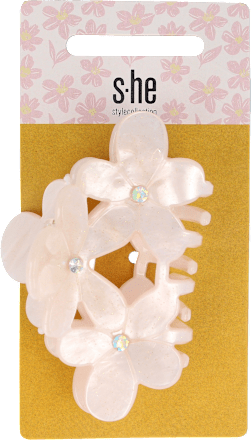 Haarklammer Acryl Blumenform s-he stylecollection