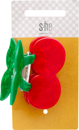 Haarklammer Acryl Kirsche s-he stylecollection