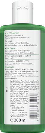 Gesichtswasser klärend Pure Beauty lavera NATURKOSMETIK