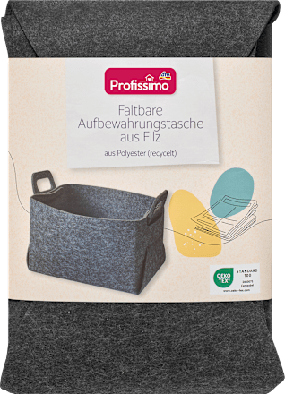 Faltbare Aufbewahrungstasche aus Filz Profissimo