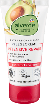 Регенериращ крем за лице Intensive Repair alverde NATURKOSMETIK
