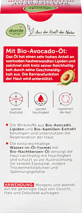 Ošetrujúci pleťový krém Intensive Repair, avokádo & rumanček alverde NATURKOSMETIK
