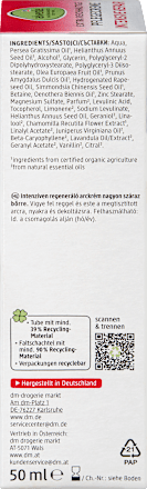 Negovalna krema za obraz INTENSIVE REPAIR z bio avokadom in bio kamilico za zelo suho kožo alverde NATURKOSMETIK