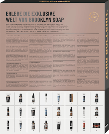 Adventskalender 2026 Männerpflege Brooklyn Soap Company