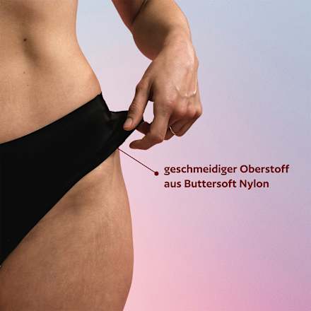 Periodenunterwäsche Slip Cheeky Schwarz Gr. L dais