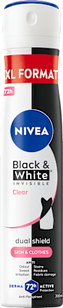 Dámsky antiperspirant v spreji Black & White Invisible Clear NIVEA