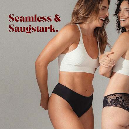 Periodenunterwäsche Slip Cheeky Schwarz Gr. L dais