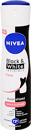 Deo spray Black & White Invisible Clear NIVEA