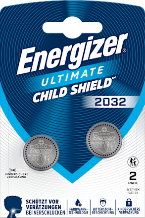 Knopfzelle CR2032 Lithium Child Shield Energizer