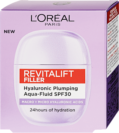SunPod Aqua Fluid hialuronsavval és SPF 30 fényvédővel L'ORÉAL PARiS REVITALIFT