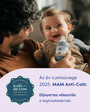 Anti Colic cumisüveg 160 ml, újszülött kortól kisfiúknak mam