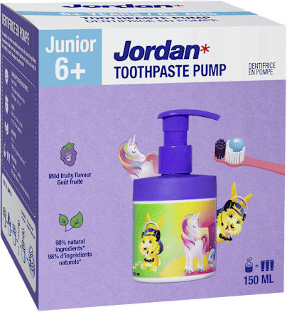 Pasta za zube s pumpicom Junior, 6+ god. Jordan
