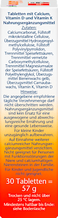Tabletten Calcium + D3 + K Doppelherz