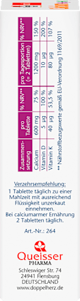 Tabletten Calcium + D3 + K Doppelherz